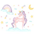 Unicorn & Rainbows Wall Decal Sticker